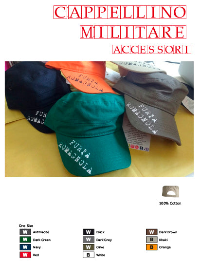 cappellino militare furia romagnola